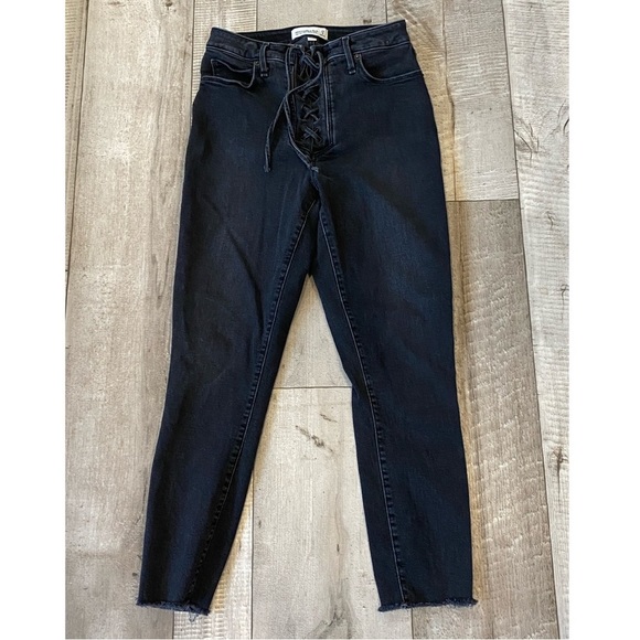 Abercrombie & Fitch Denim - Abercrombie & Fitch High Rise Super Skinny Ankle Jeans